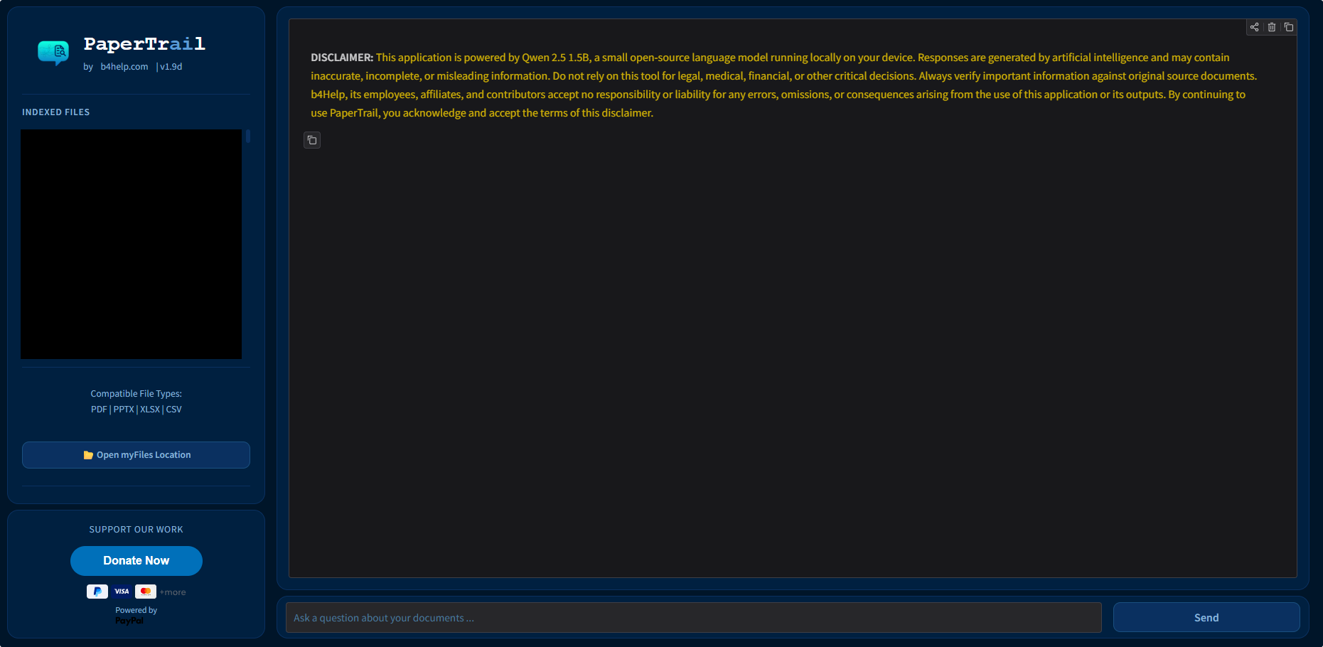 PaperTrail screenshot